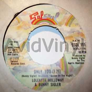 Loleatta Holloway And Bunny Sigler Only+You+/+You+Light+Up+My+Life 45RPM