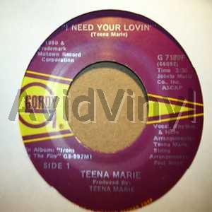 Teena Marie - I Need Your Lovin / Irons In The Fire