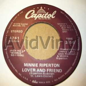 Minnie Riperton Lover+And+Friend+/+Return+To+Forever 45RPM
