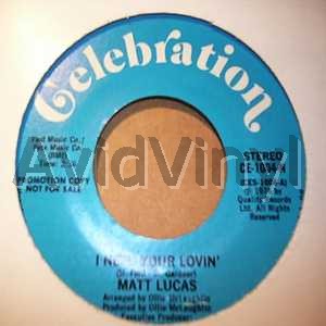 Lucas,Matt I Need Your Lovin ' / Same 45RPM