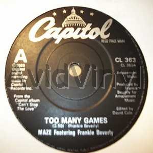 Maze Featuring Frank Beverly - Too Amny Games / Twilight
