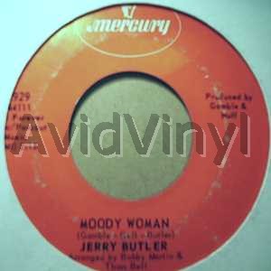 Jerry Butler Moody+Woman+/+Go+Away+Find+Yourself 45RPM