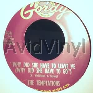 TEMPTATIONS - Why Did She Have To Leave Me / Cloud Nine