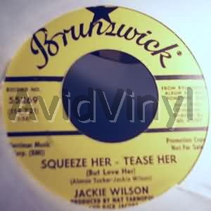 JACKIE WILSON - Squeeze Her Tease Her / Give Me Back My Heart LP