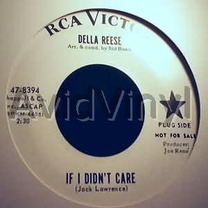 Della Reese If+I+Didn't+Care+/+The+Wind+In+The+Willows 45RPM