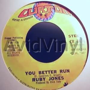 RUBY JONES - You Better Run / Same
