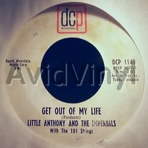 LITTLE ANTHONY & THE IMPERIALS - Get Out Of My Life / I Miss You So Record