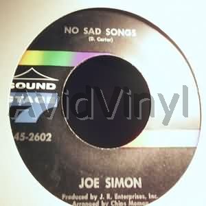 No Sad Songs / Come On And Get In - JOE SIMON