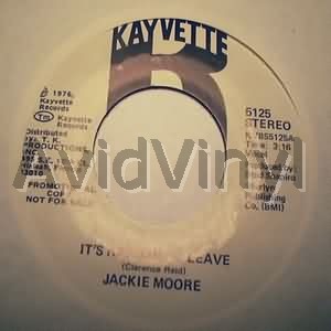 Jackie Moore It's+Harder+To+Leave+/+Same 45RPM