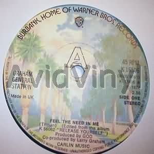 Graham Central Station - Feel The Need In Me / We Be's Getting Down