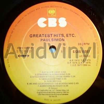 Paul Simon - Greatest Hits Etc