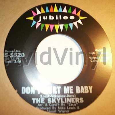 Skyliners - Don't Hurt Me Baby / I Run To You