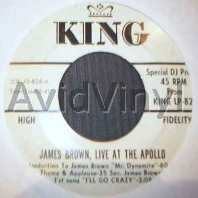 James Brown - Live At The Apollo Single
