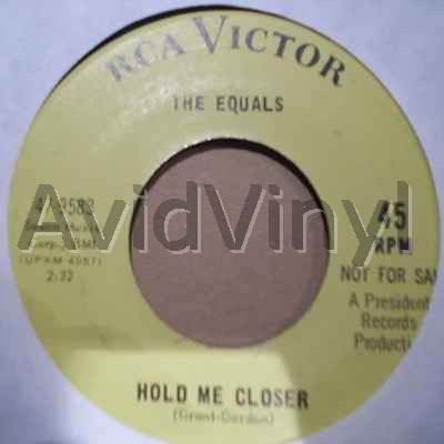 Equals Hold+Me+Closer+/+Baby+Come+Back 45RPM
