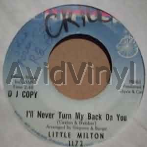 LITTLE MILTON - I'll Never Turn My Back On You / Blank