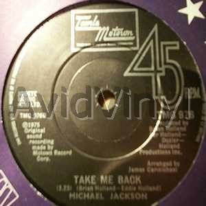 Jackson,Michael Take+Me+Back+/+One+Day+In+Your+Life 45RPM