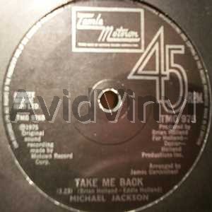 Jackson,Michael Take Me Back / One Day In Your Life 45RPM