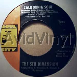 5TH DIMENSION - California Soul / It'll Never Be The Same Again