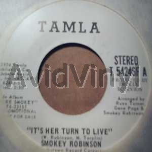 SMOKEY ROBINSON - It's Her Turn To Live / Same