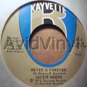 Jackie Moore Never Is Forever / Putin' It Down To You 45RPM