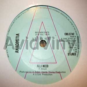 Anacostia All I Need / Dj Version 45RPM