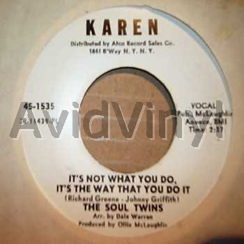 SOUL TWINS - It's Not What You Do / Just One Look