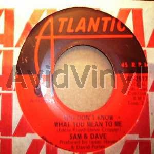 SAM & DAVE - You Don't Know What You Mean To Me / This Is Your World LP