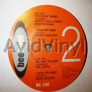 Spredin Honey / I Need My Baby / No One To Love / I Miss My Baby - WATTS 103RD STREET BAND / JACKEY BEAVERS / PAT LEW