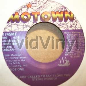 STEVIE WONDER - I Just Called To Say I Love You / Instrumental