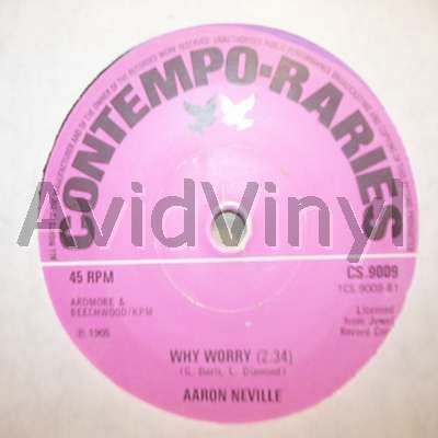 Aaron Neville Why+Worry+/+Tell+It+Like+It+Is 45RPM