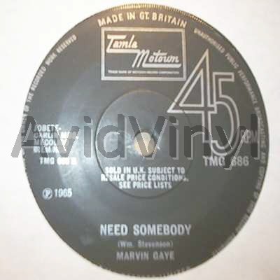 Marvin Gaye Need+Somebody+/+I+Heard+It+Through+The+Grapevine 45RPM