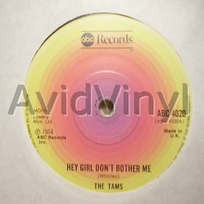 Tams Hey+Girl+Don't+Bother+Me+/+Be+Young+Be+Foolish+Be+Happy 45RPM