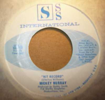 MICKEY MURRAY — HIT RECORD / HOW MANY BREAKS CAN ONE HEART TAKE record label scan
