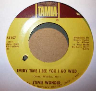 STEVIE WONDER EVERY TIME I SEE YOU I GO WILD / I'M WONDERING