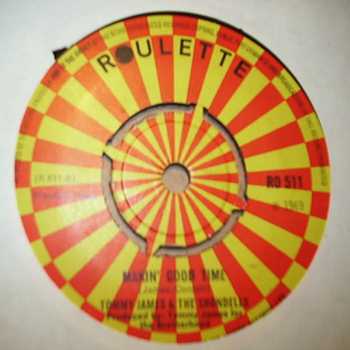 TOMMY JAMES AND THE SHONDELLS — MAKIN' GOOD TIME / BALL OF FIRE record label scan