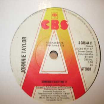JOHNNIE TAYLOR SOMEBODY'S GETTING IT / PLEASE DON'T STOP