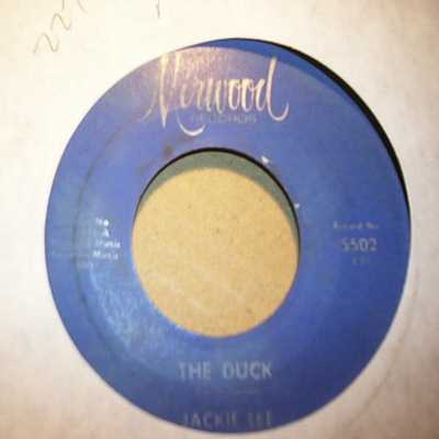 JACKIE LEE — THE DUCK / LET YOUR CONSCIENCE BE YOUR GUIDE record label scan