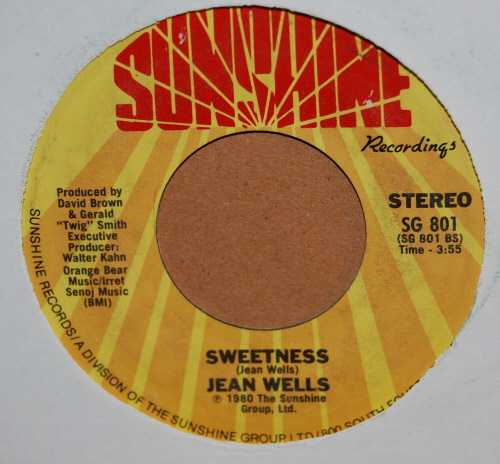 JEAN WELLS SWEETNESS / LOVE IS JUST A WORD