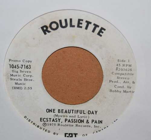 ECSTASY, PASSION ANS PAIN ONE BEAUTIFUL DAY / SAME