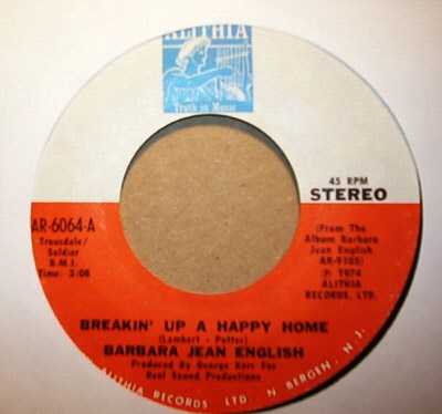 BARBARA JEAN ENGLISH BREAKIN' UP A HAPPY HOME / GUESS WHO