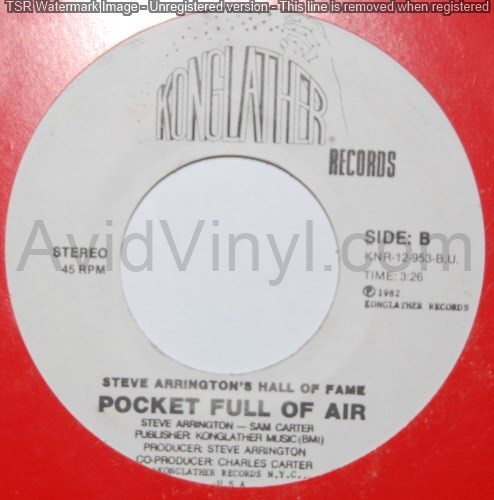 STEVE ARRINGTON'S HALL OF FAME POCKET FULL OF AIR / WAY OUT