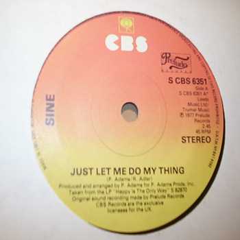 SINE JUST LET ME DO MY THING / DISCO VERSION