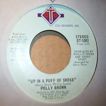 POLLY BROWN UP IN A PUFF OF SMOKE / I'M SAVING ALL MY LOVE