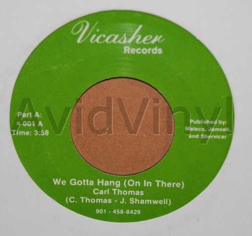 CARL THOMAS — WE GOTTA HANG / PT2 record label scan