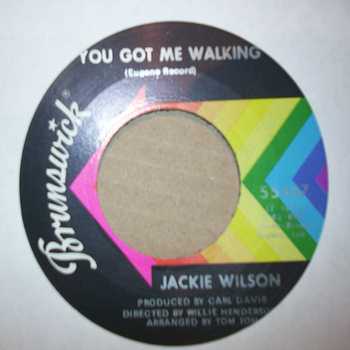 JACKIE WILSON — YOU GOT ME WALKING / THE FOUNTAIN record label scan