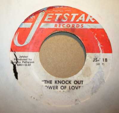 BOBBY PATTERSON — THE KNOCK OUT POWER OF LOVE / THE TRIAL OF MARY MAGUIRE record label scan