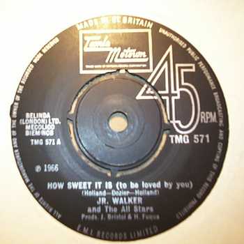 JR. WALKER AND THE ALL STARS HOW SWEET IT IS / NOTHING BUT SOUL