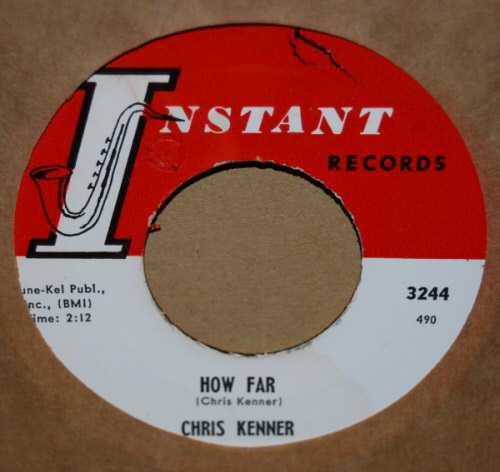 CHRIS KENNER — HOW FAR / TIME record label scan