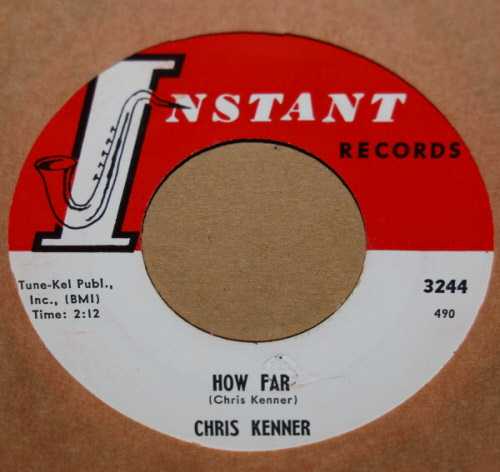 CHRIS KENNER — HOW FAR / TIME record label scan