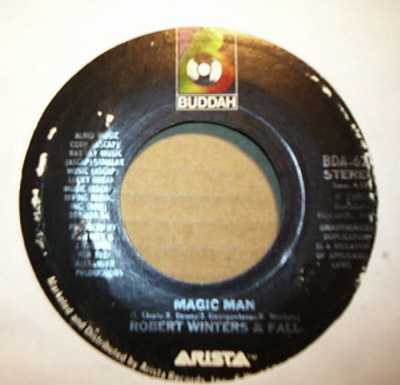 ROBERT WINTERS AND FALL — MAGIC MAN / ONE MORE YEAR record label scan